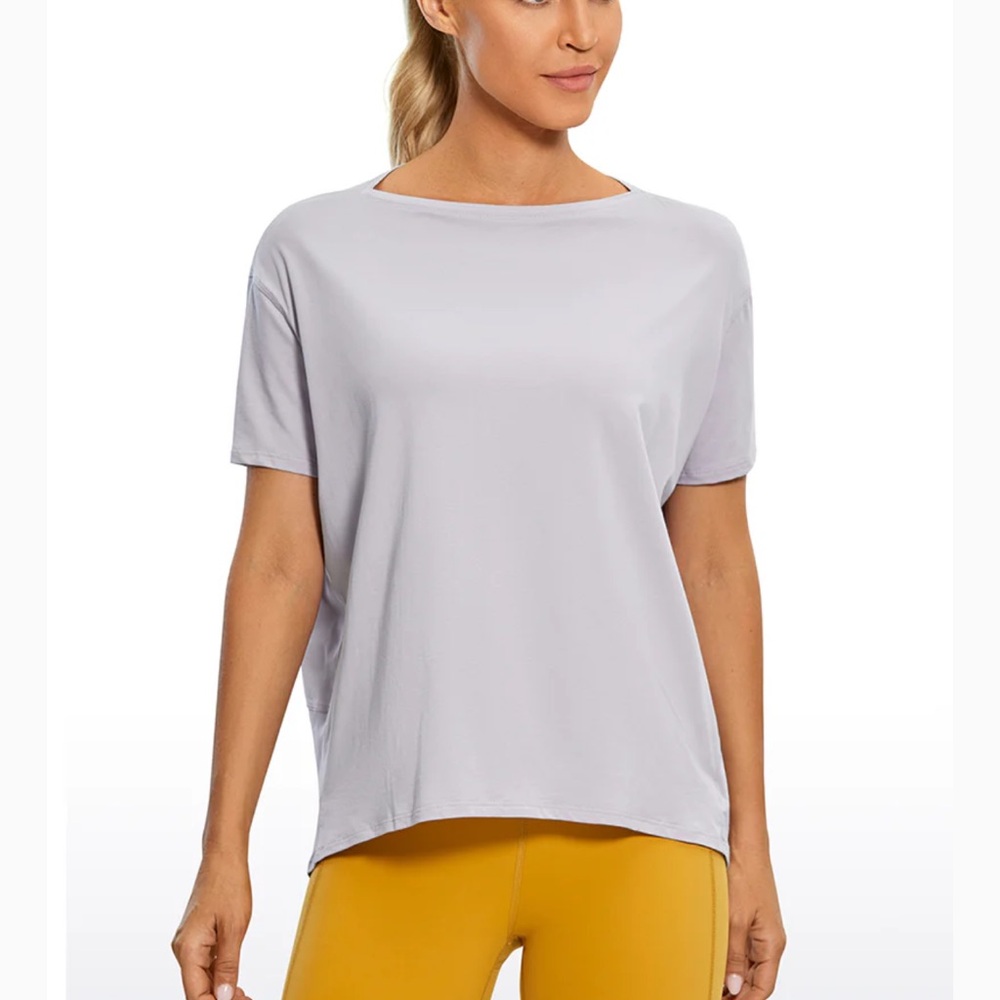CRZ YOGA Iced Lilac Short Sleeve Tee